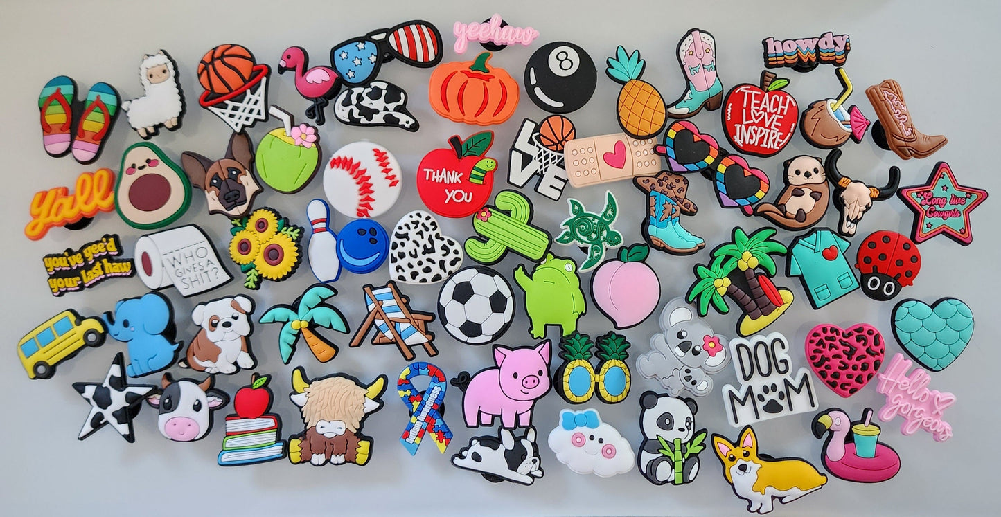 Qty 50 Keychains and Qty 500 Charm Bundle