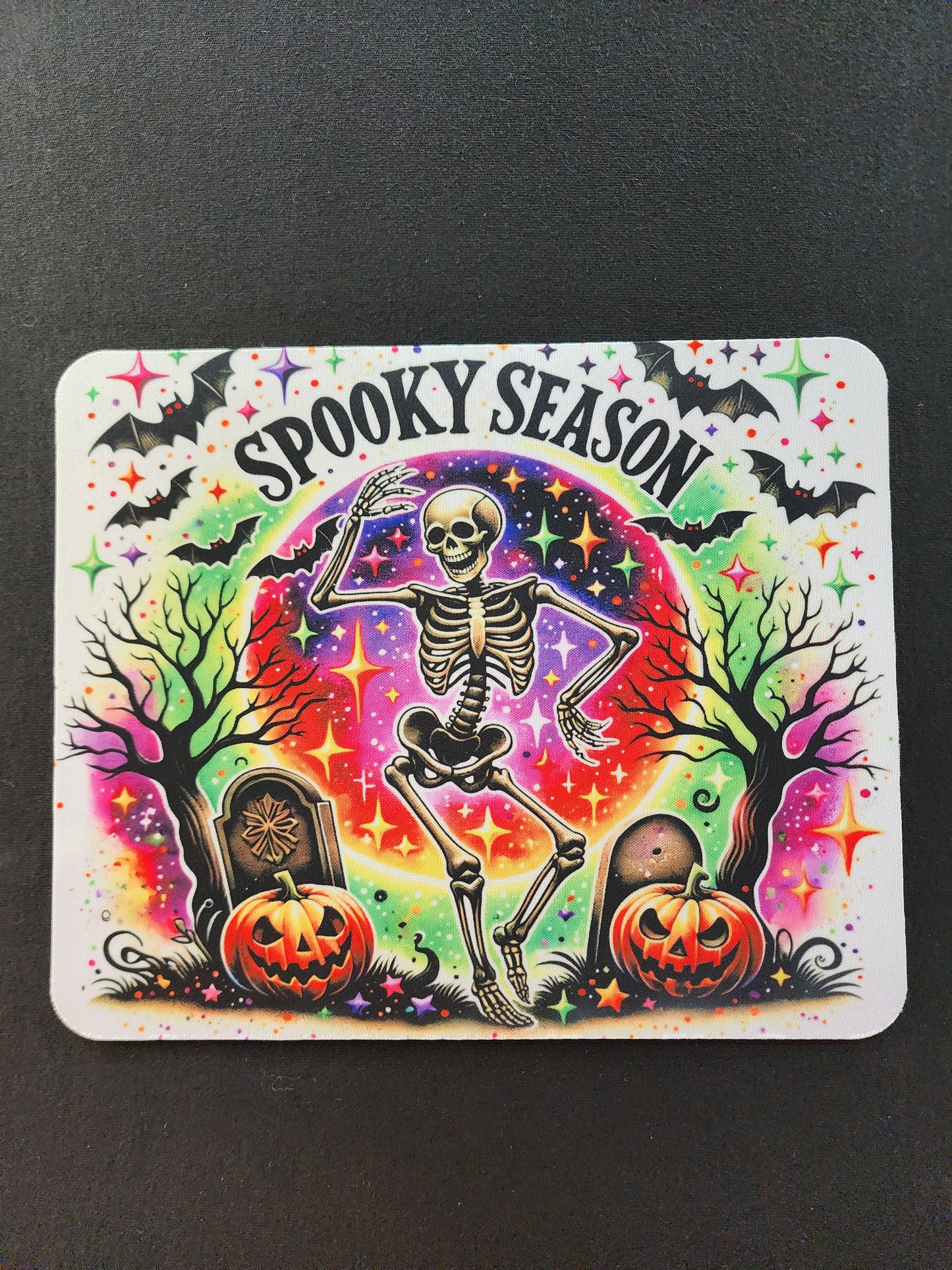 Spooky Season Skeleton Mouse Pad