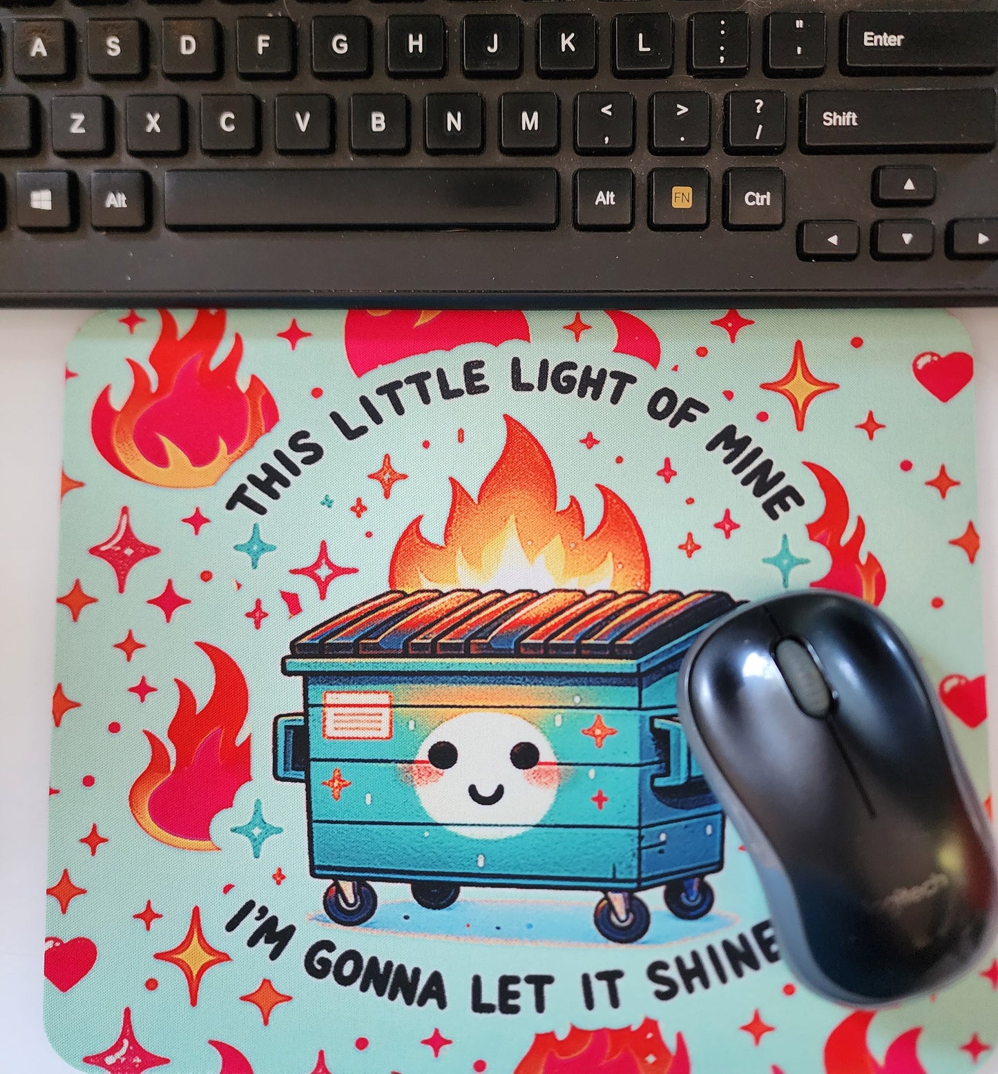 Dumpster Fire Mousepad