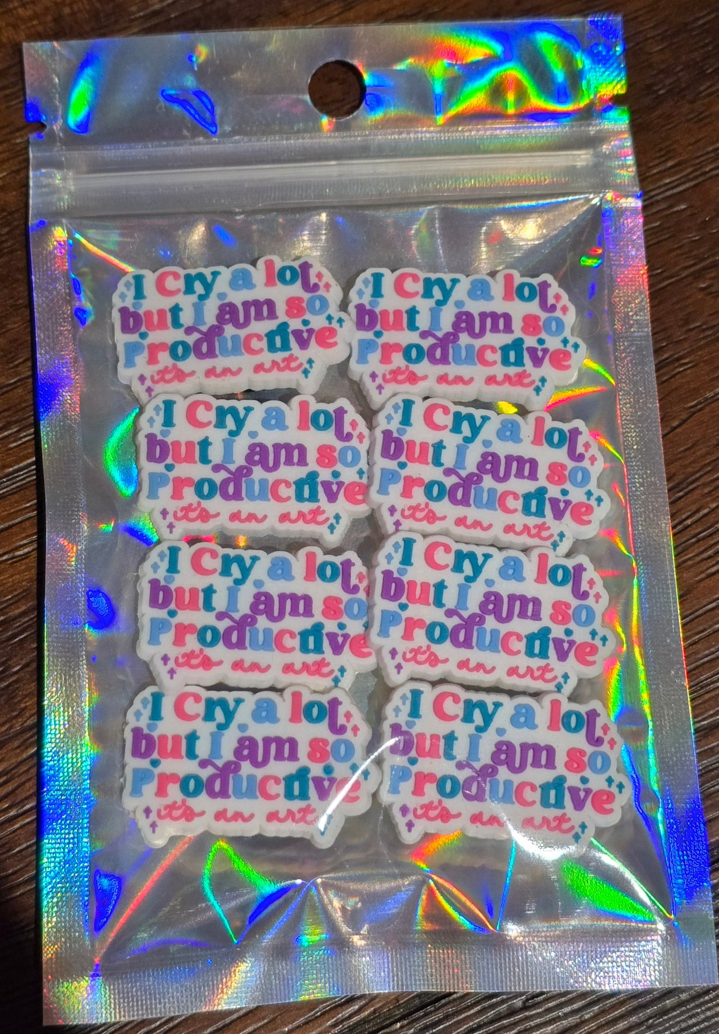 Taylor Swift "I Cry A lot But I am so productive" Shoe Charm