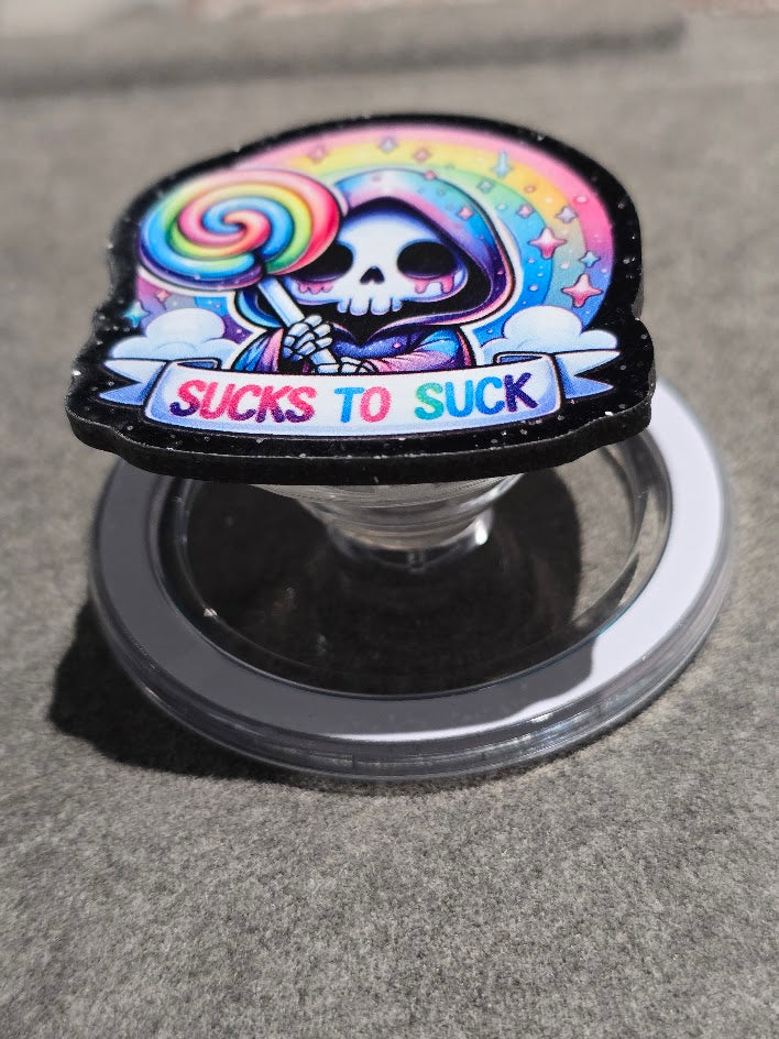 Magnetic Phone Grips – Sucks to Suck