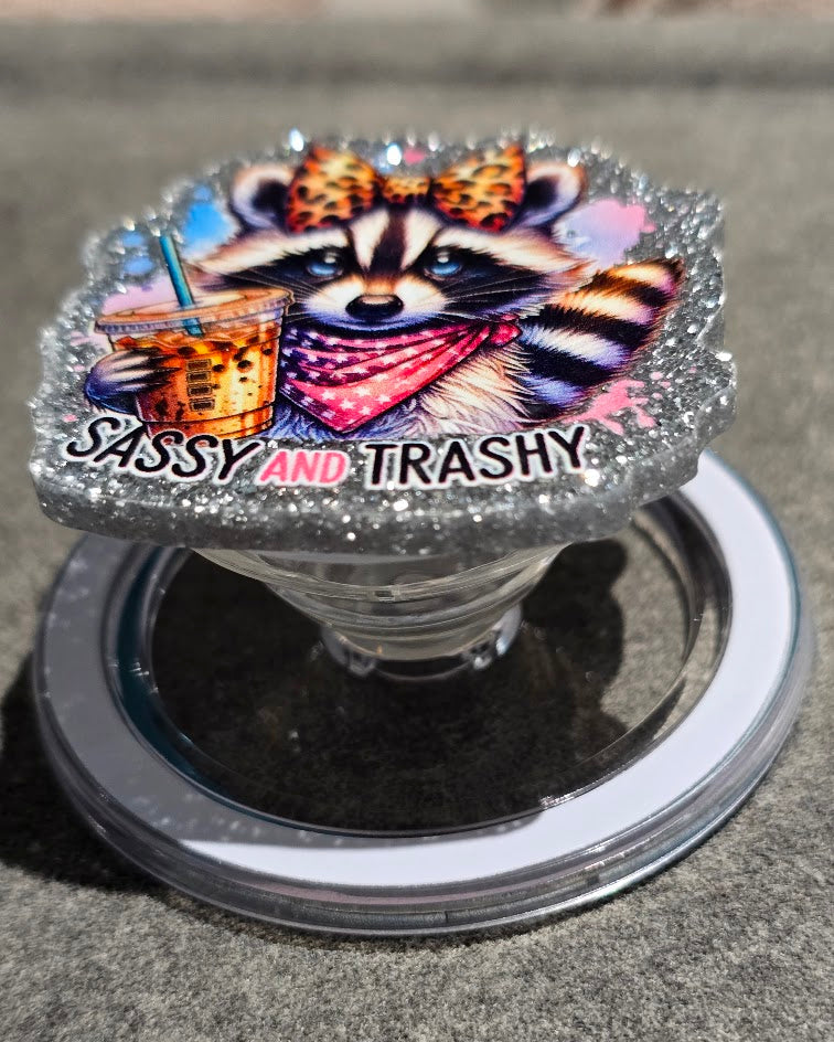 Magnetic Phone Grips – Sassy and Trashy