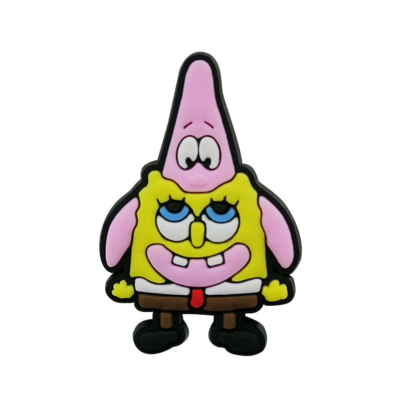 Spongebob and Patrick Shoe Charm