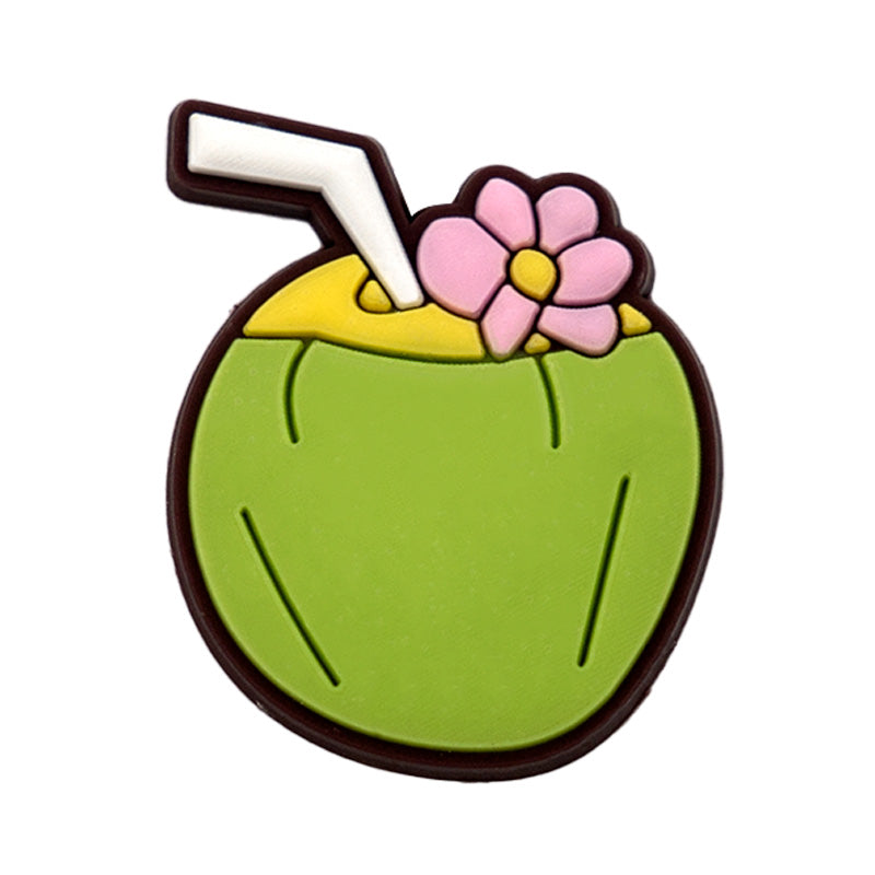 Coconut Drink Shoe Charm