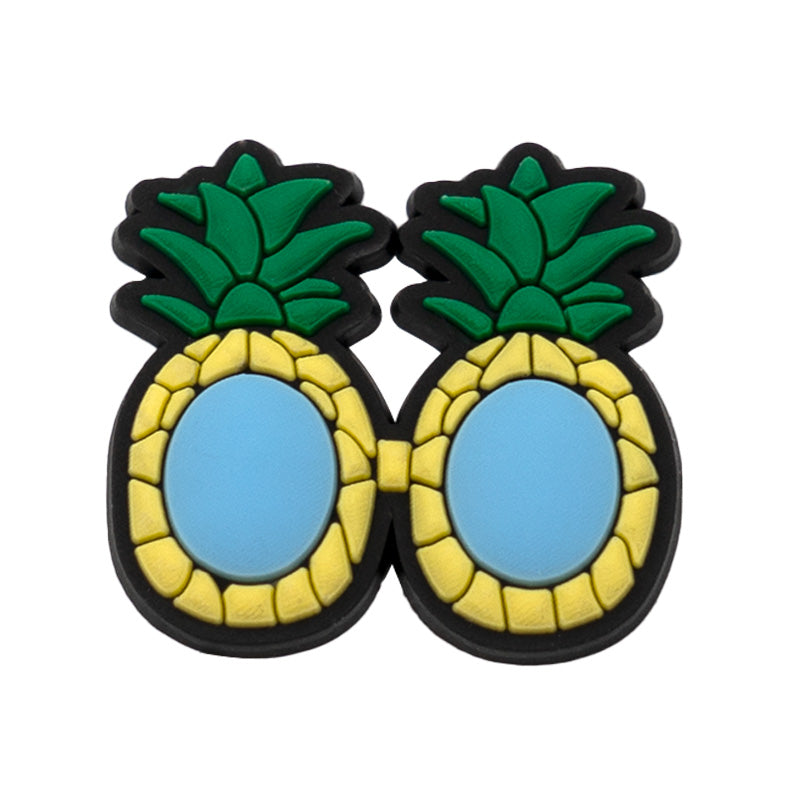 Pineapple Glasses Shoe Charm
