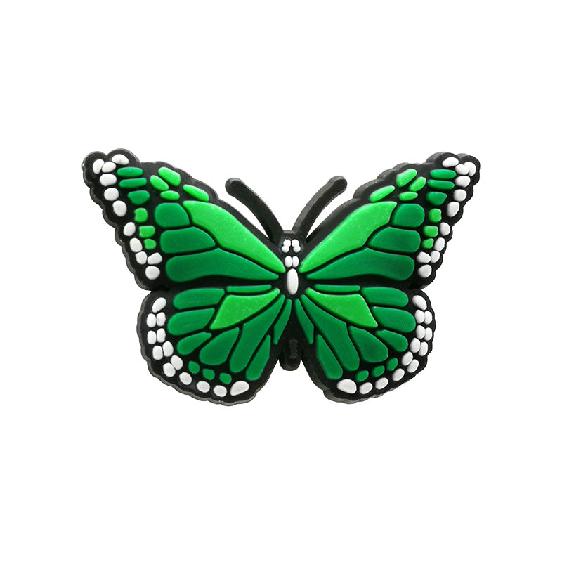 Shoe Charms - Green Butterfly