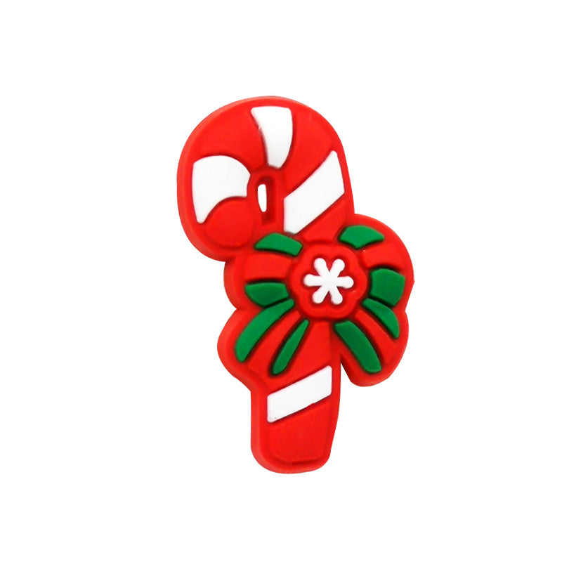 Candy Cane Shoe Charm