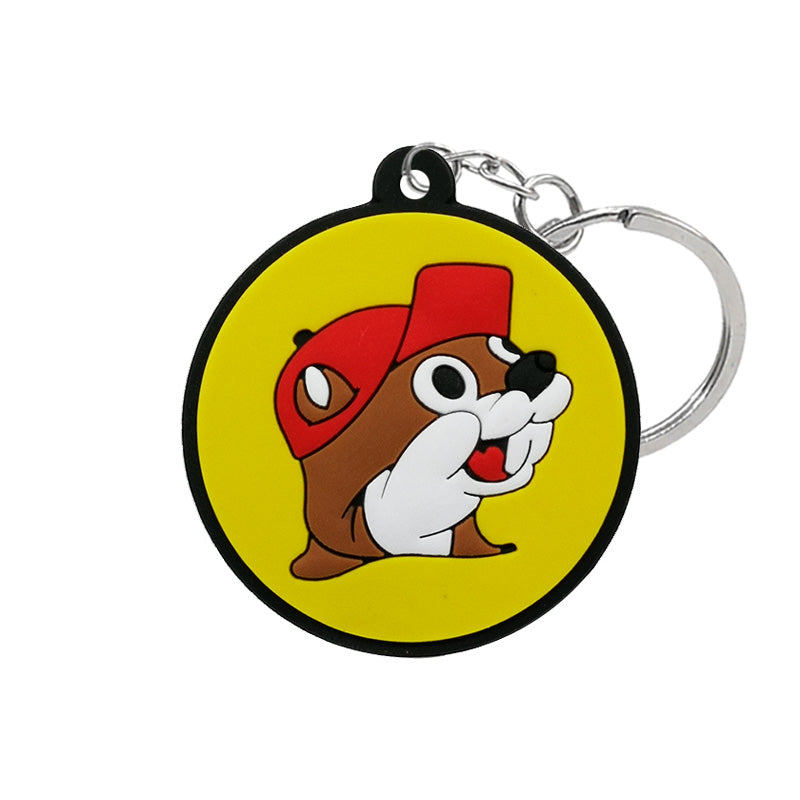 Charm Keychains- Beaver Red Hat