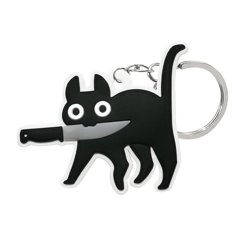 Charm Keychains- Black Cat