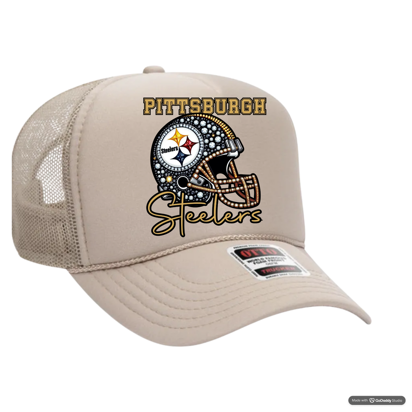 Steelers Helmet Trucker Hat
