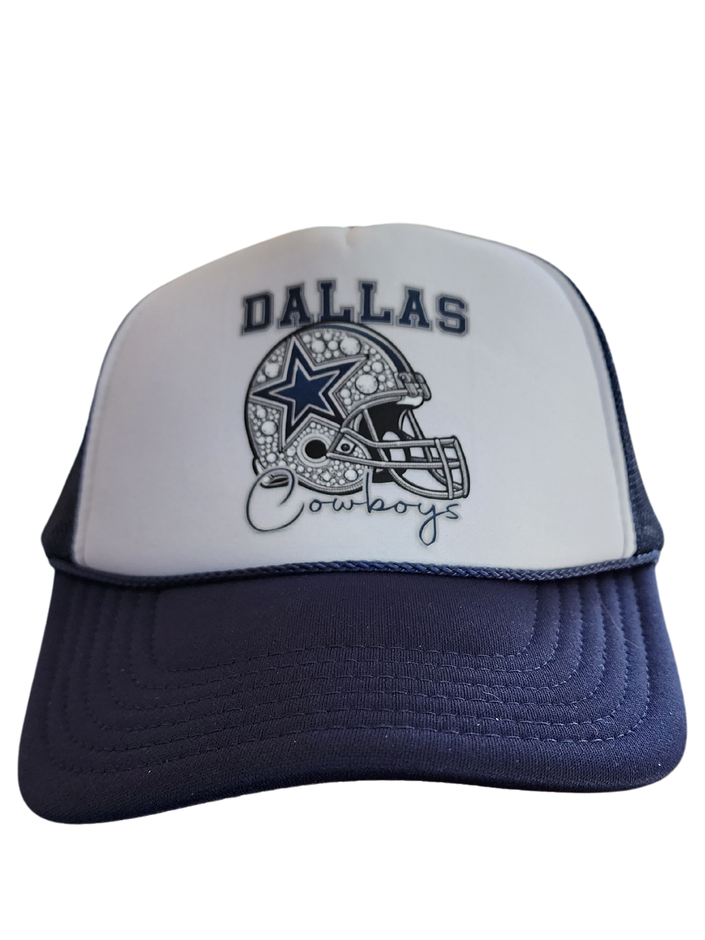 Cowboys Helmet Trucker Hat