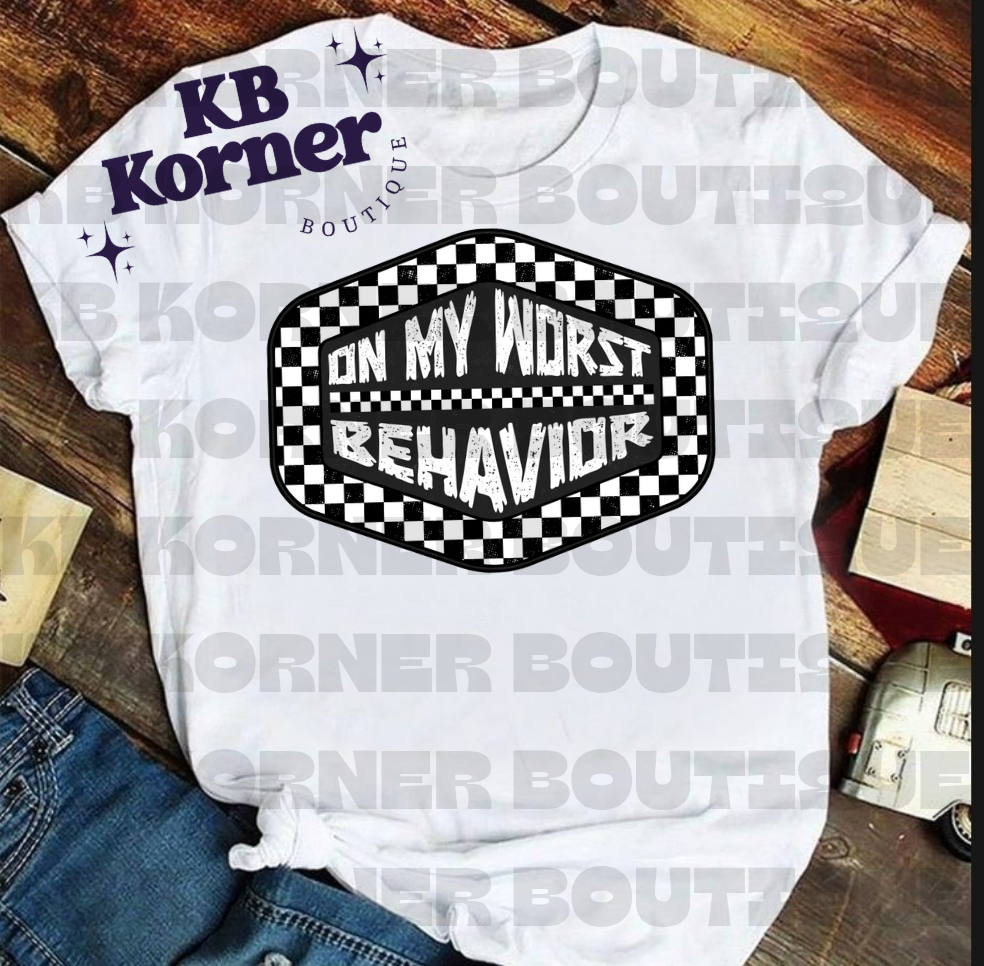 Graphic Tee-On My Worst Behavior