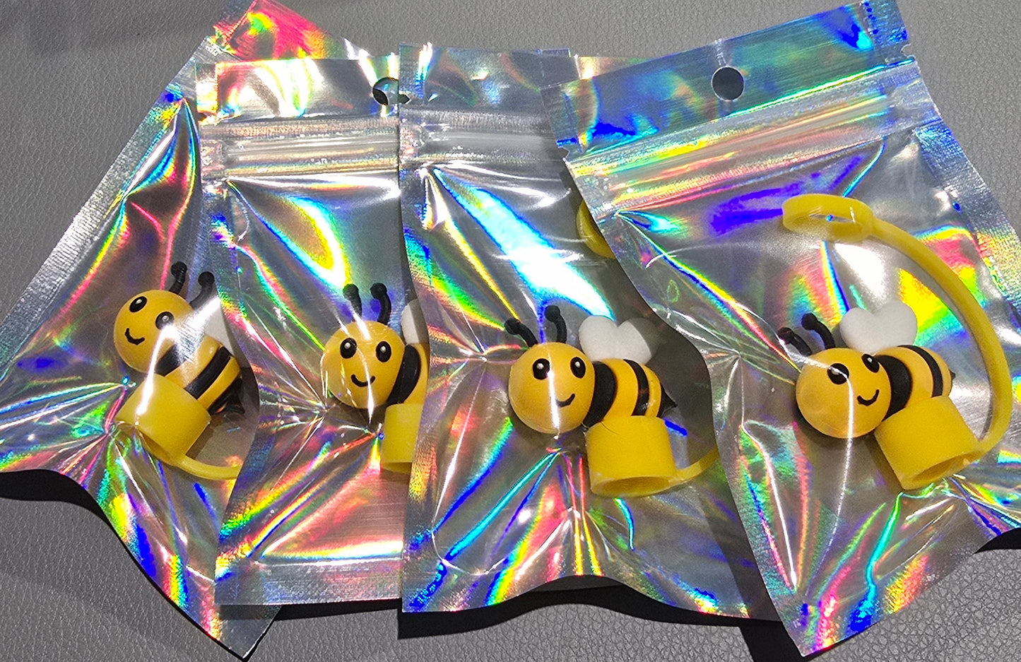 3D Straw Toppers- Bee