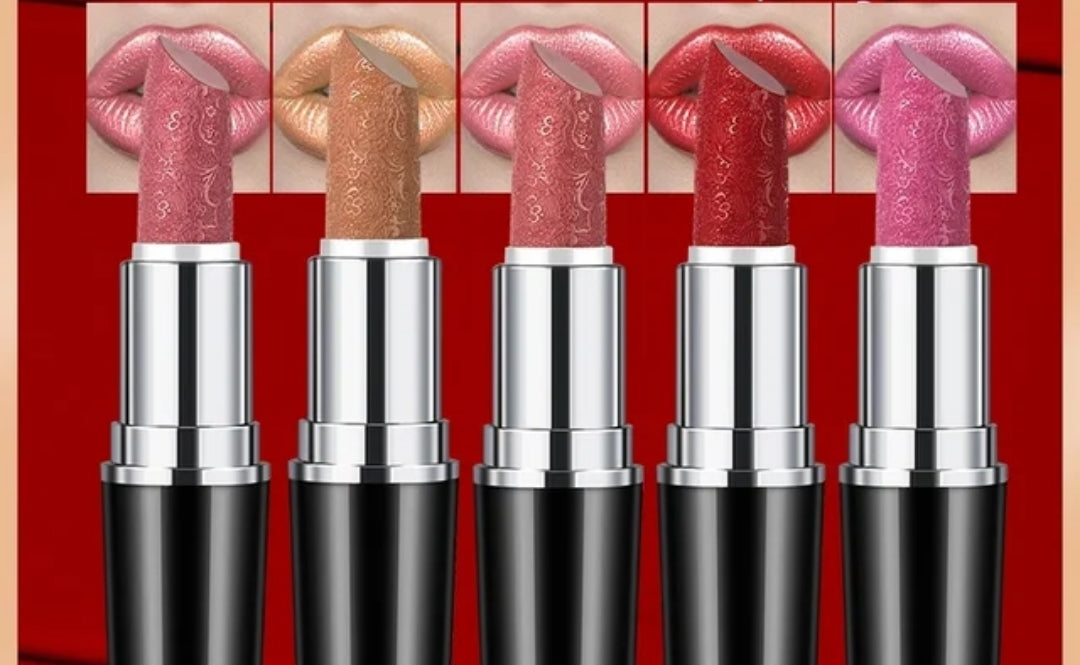 🫦 #12 🍒 Cherry Bomb Metallic Glam Shimmer Lipstick 🫦