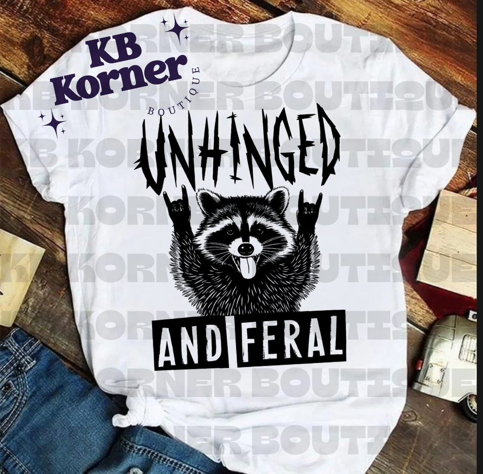Graphic Tee-Unhinged and Feral