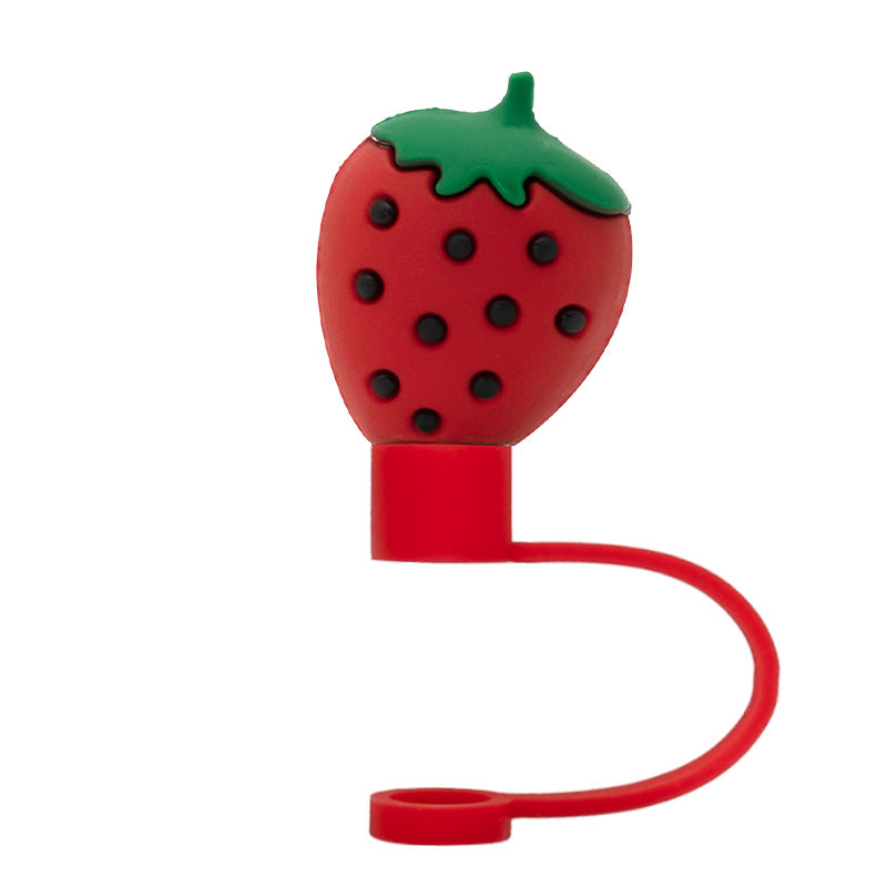 3D Straw Toppers- Strawberry š