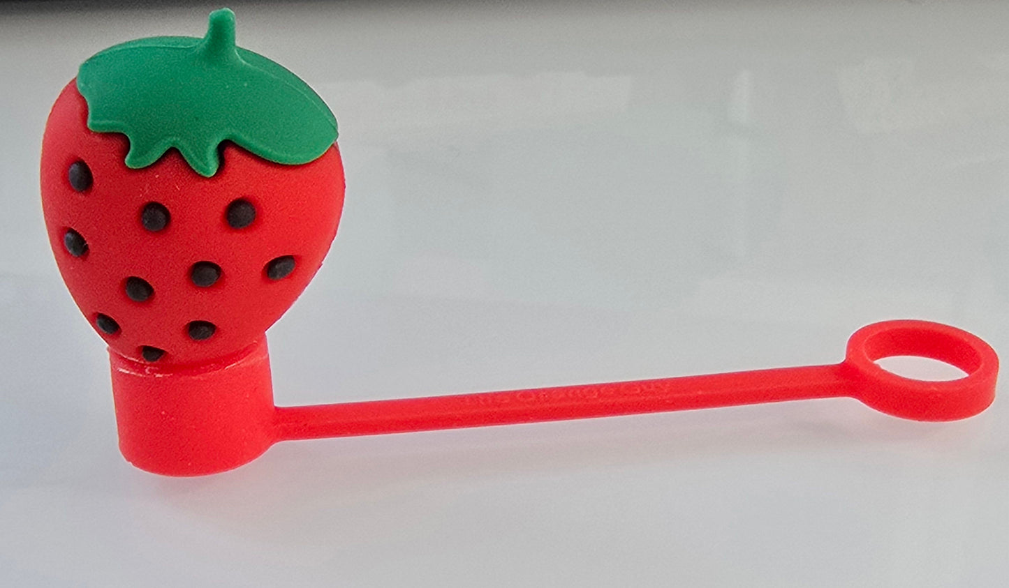 3D Straw Toppers- Strawberry š