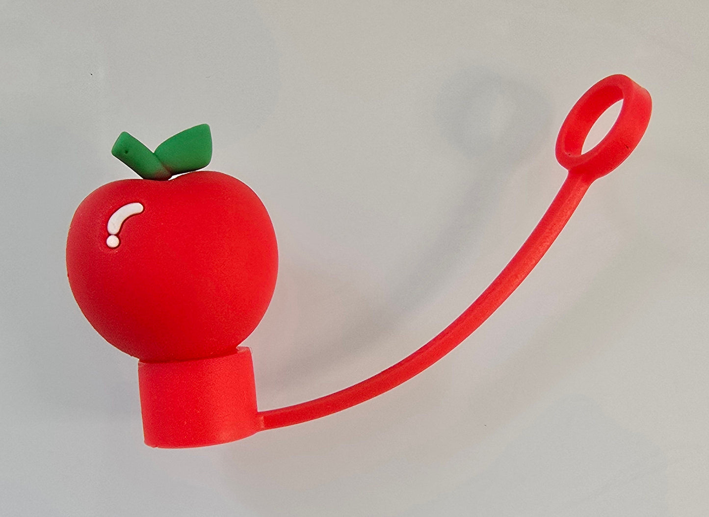 3D Straw Toppers- Apple
