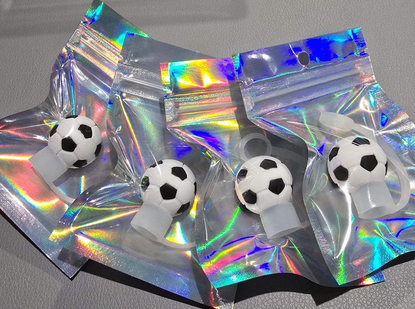 3D Straw Toppers- Soccer Ball ⚽️