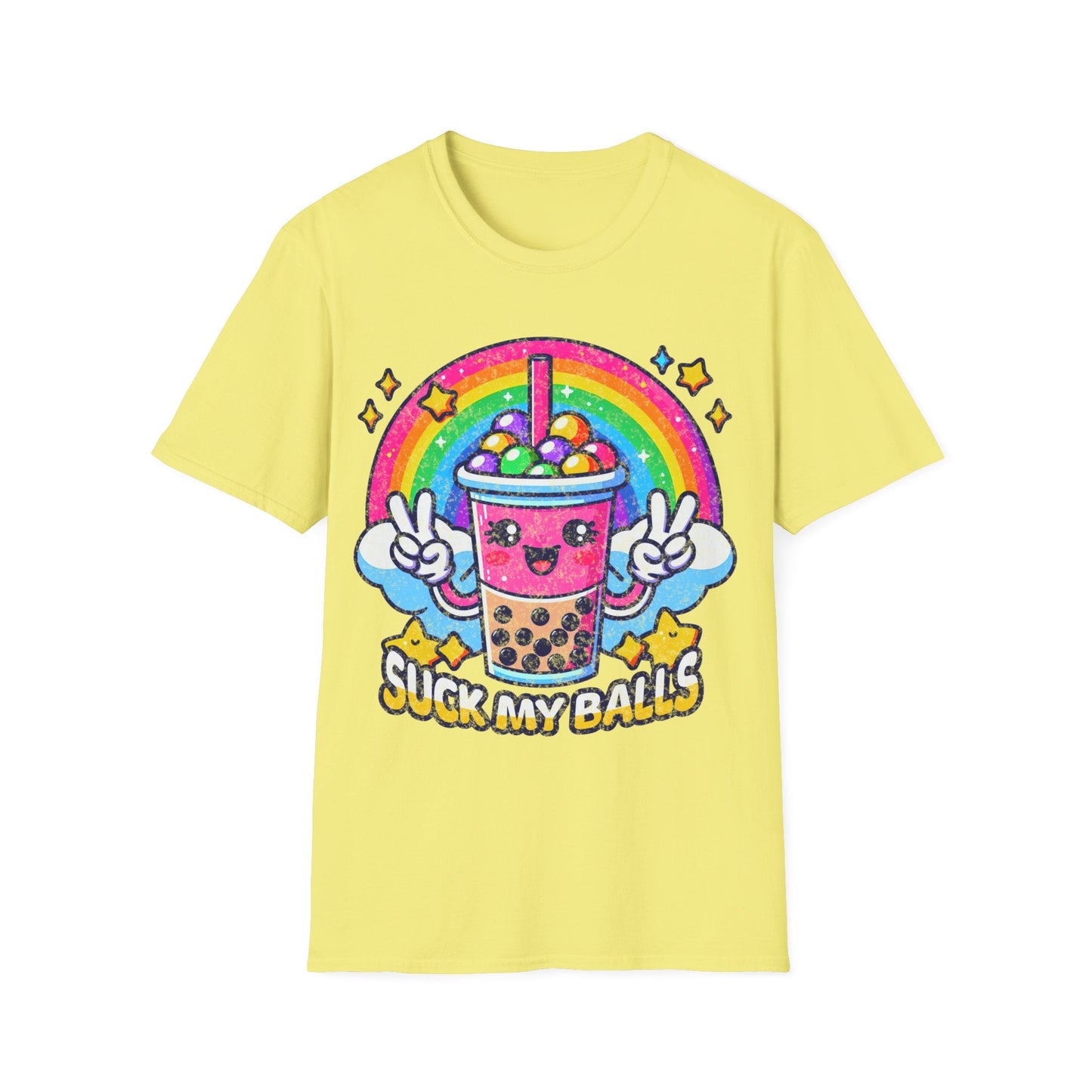 Suck My Balls Boba Tea Unisex Softstyle T-Shirt