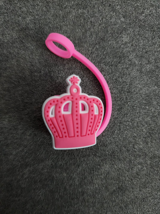 Straw Toppers-Pink Crown