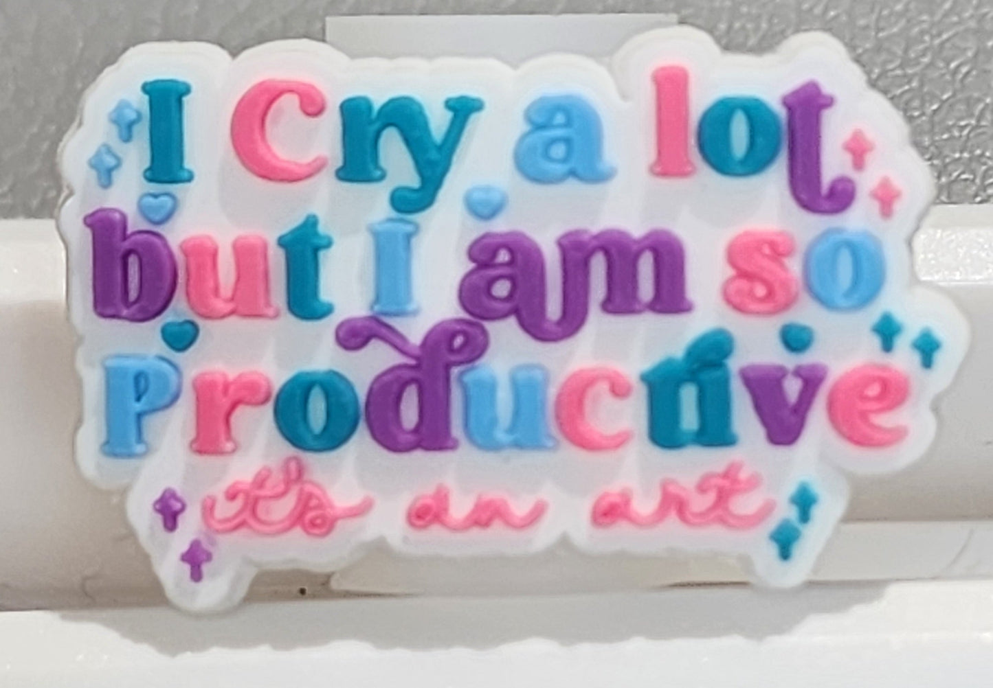 Taylor Swift "I Cry A lot But I am so productive" Shoe Charm