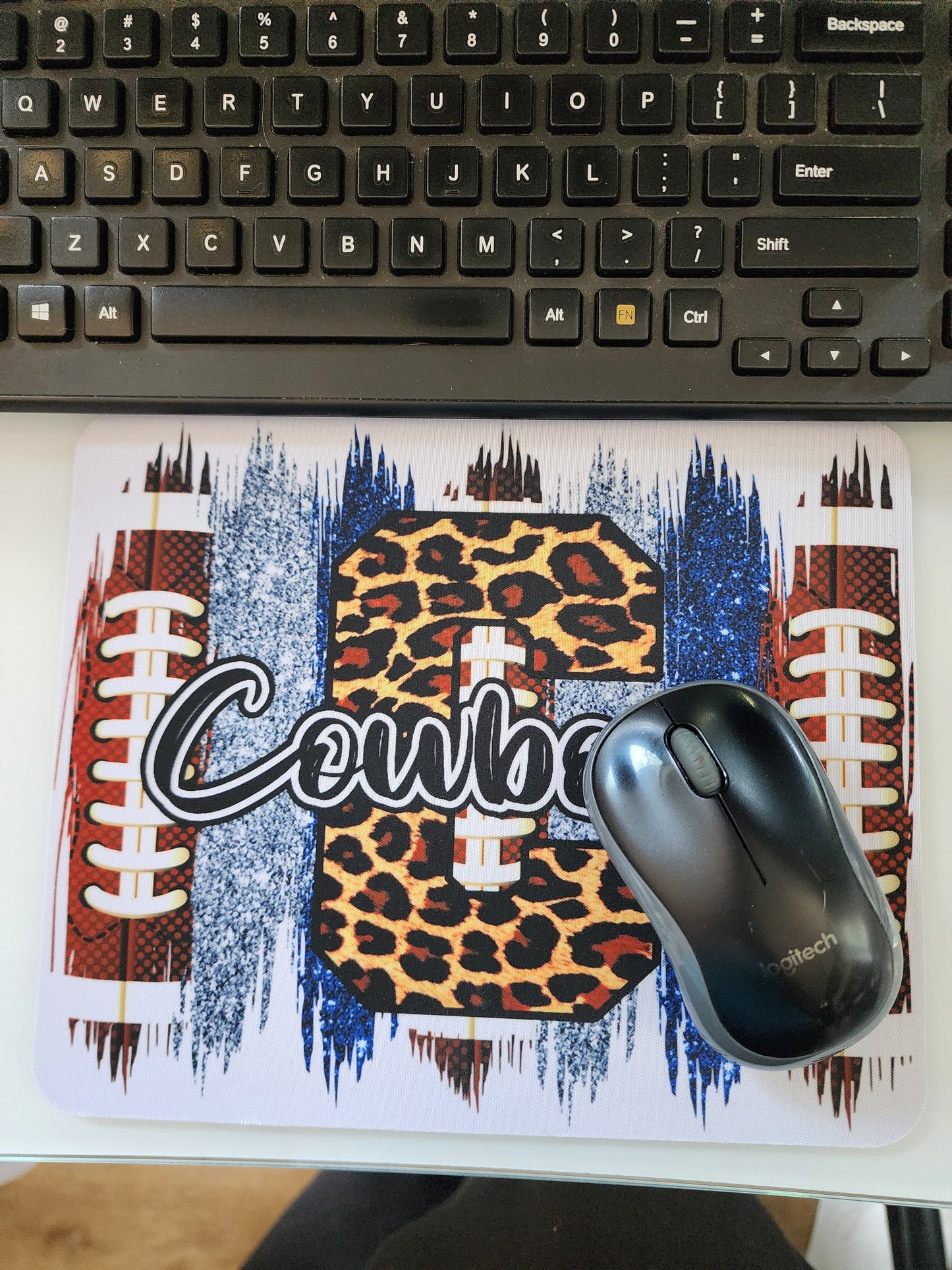 Cowboys Brushstrokes Mousepad