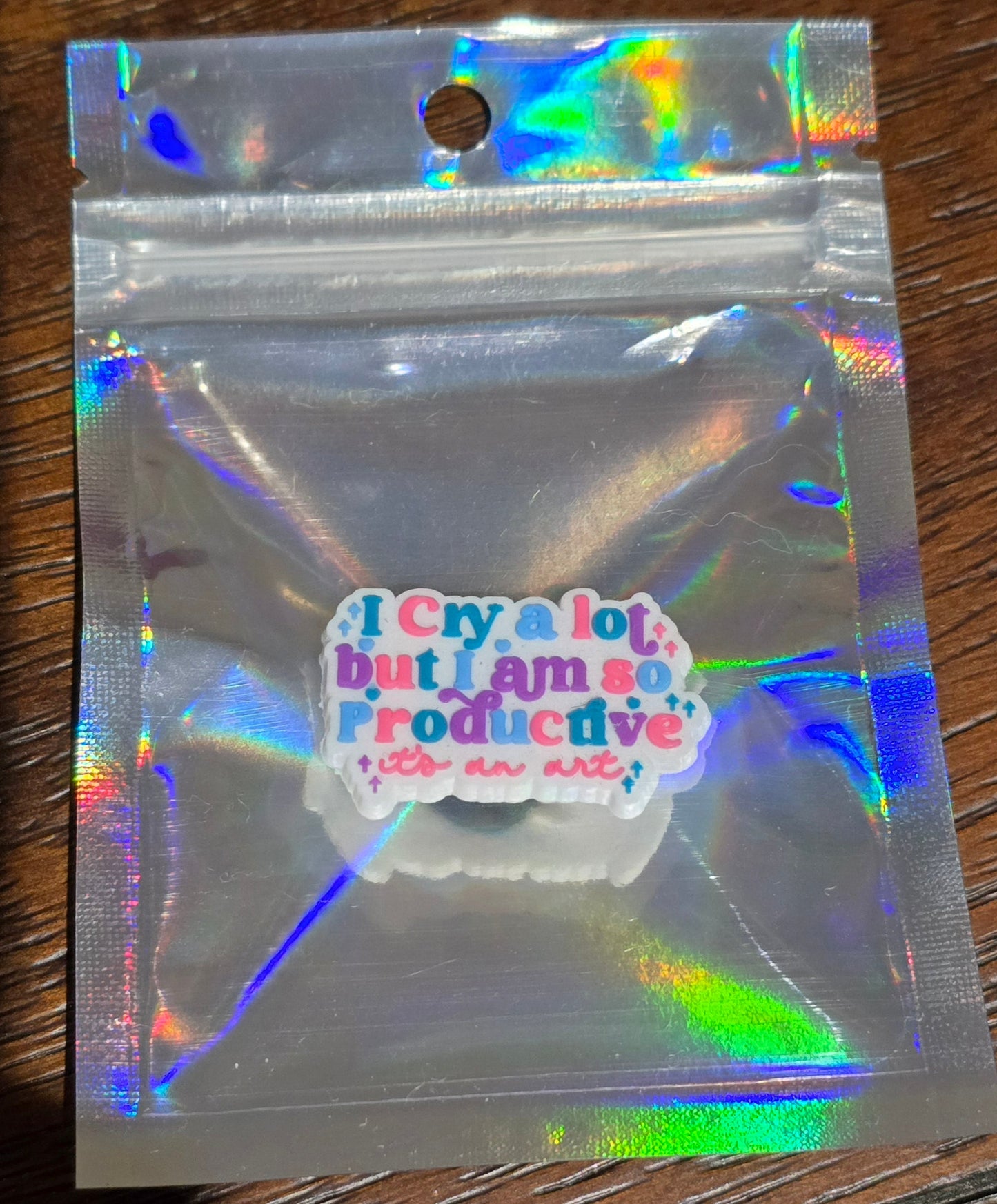 Taylor Swift "I Cry A lot But I am so productive" Shoe Charm