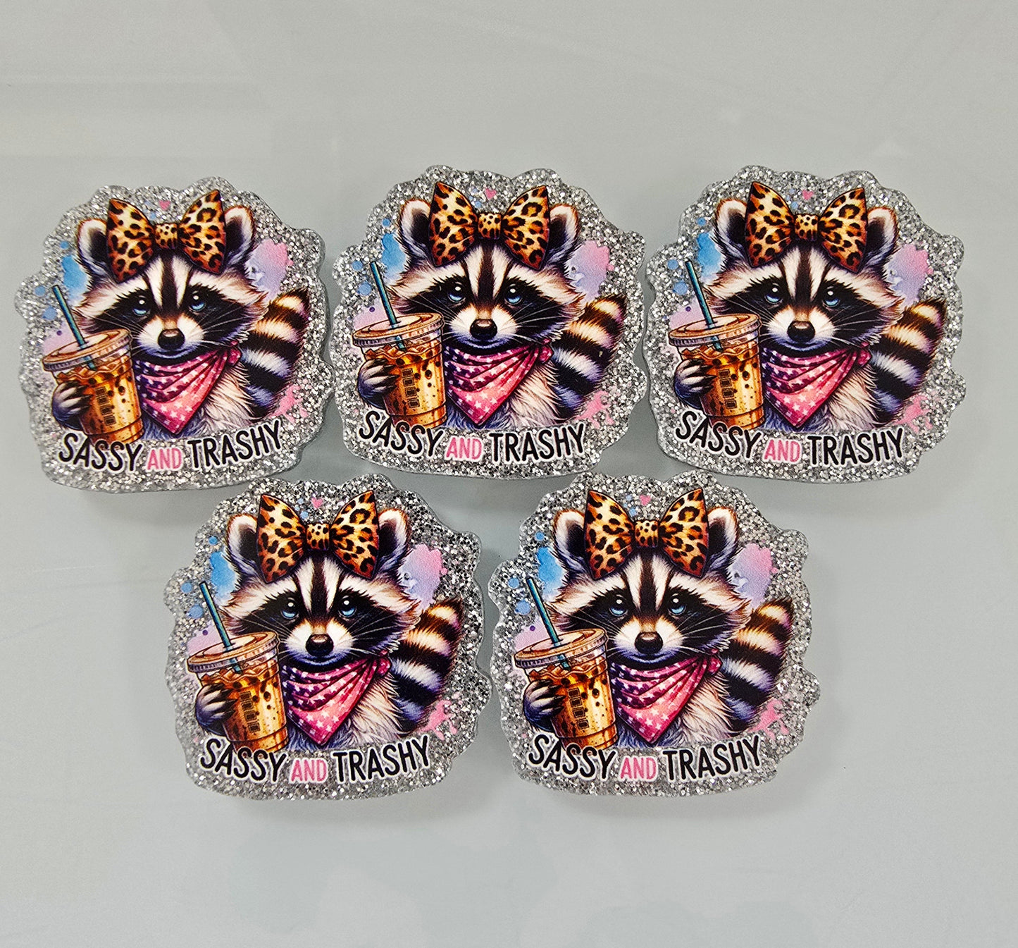 Glitter Flatback- Sassy and Trashy (Exclusive!!)