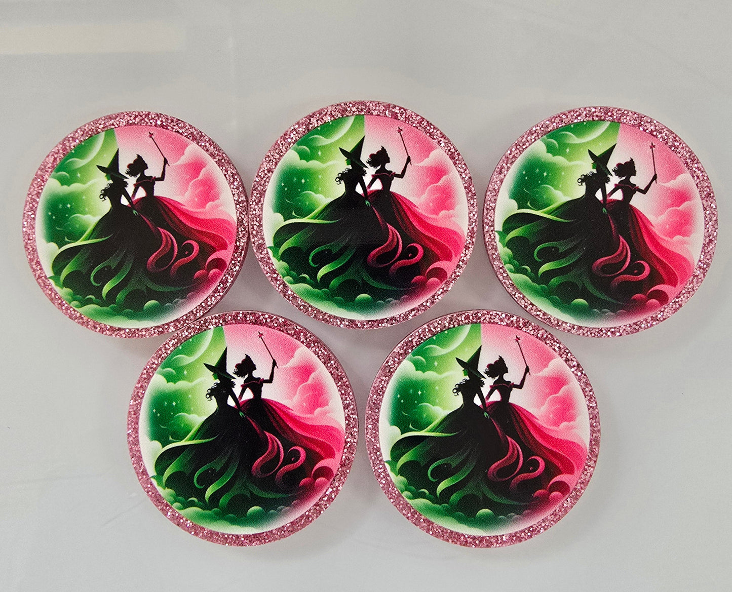 Glitter Flatback- Green or Pink?