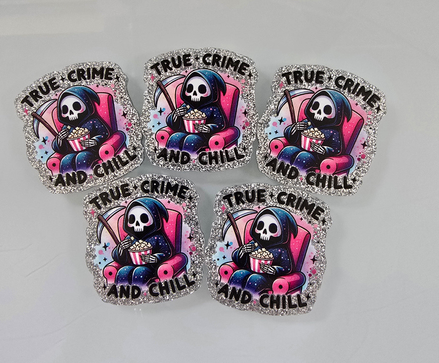 Glitter Flatback- True Crime and Chill (Exclusive!!)