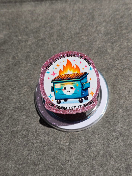 Magnetic Phone Grips – Dumpster Fire