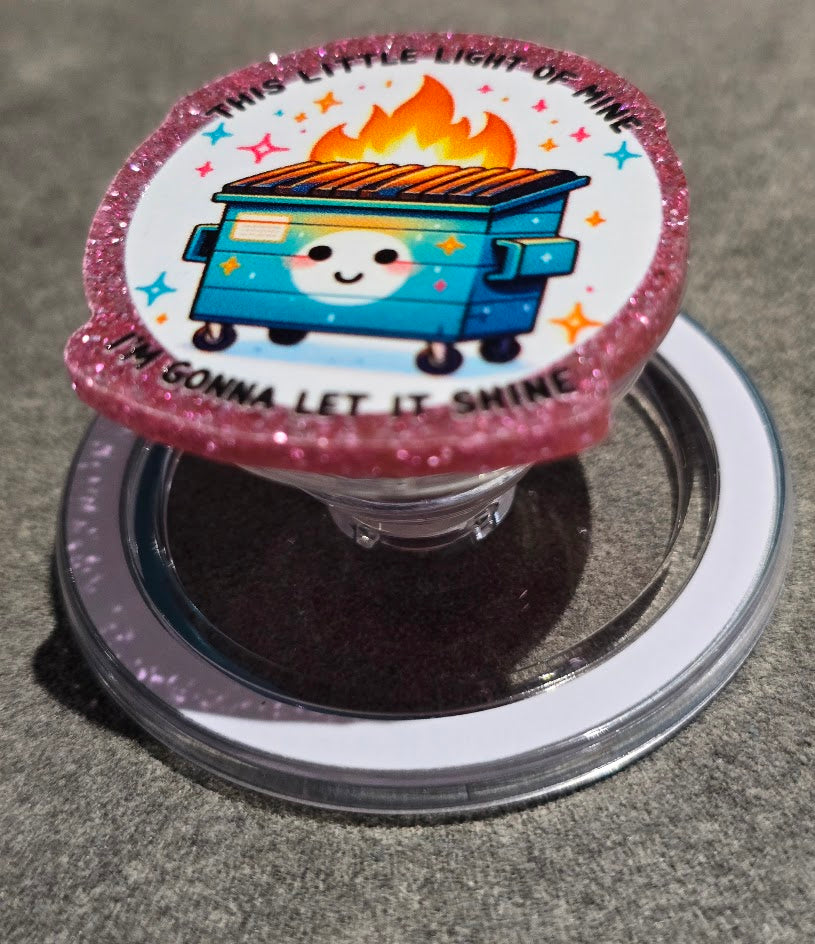 Magnetic Phone Grips – Dumpster Fire