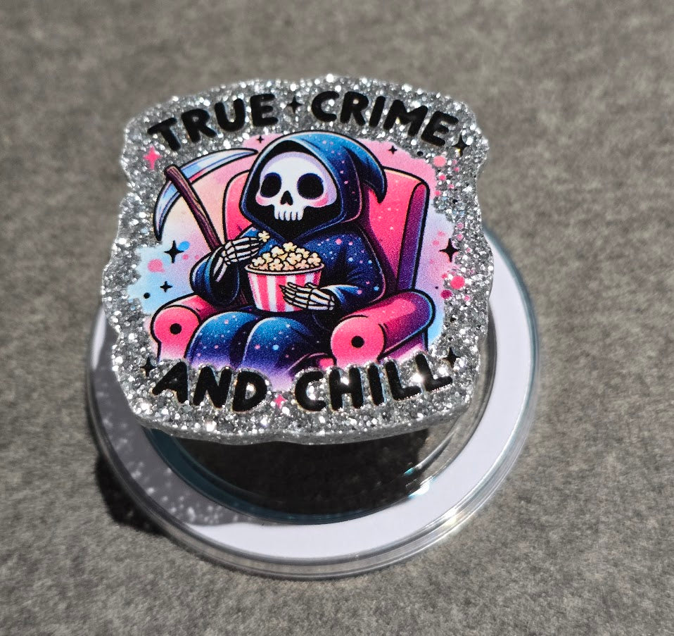 Magnetic Phone Grips – True Crime And Chill