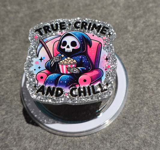 Magnetic Phone Grips – True Crime And Chill