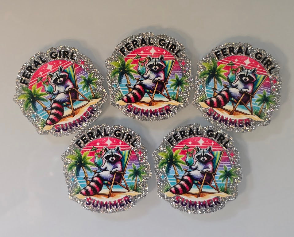 Feral Girl Summer Magnet