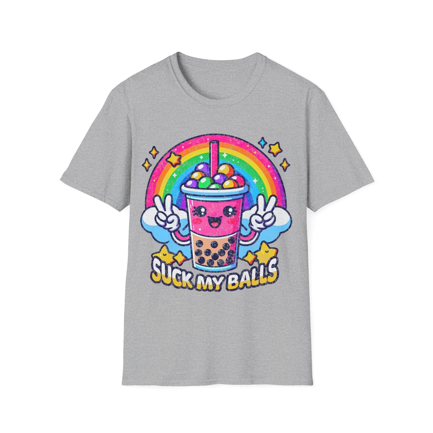 Suck My Balls Boba Tea Unisex Softstyle T-Shirt