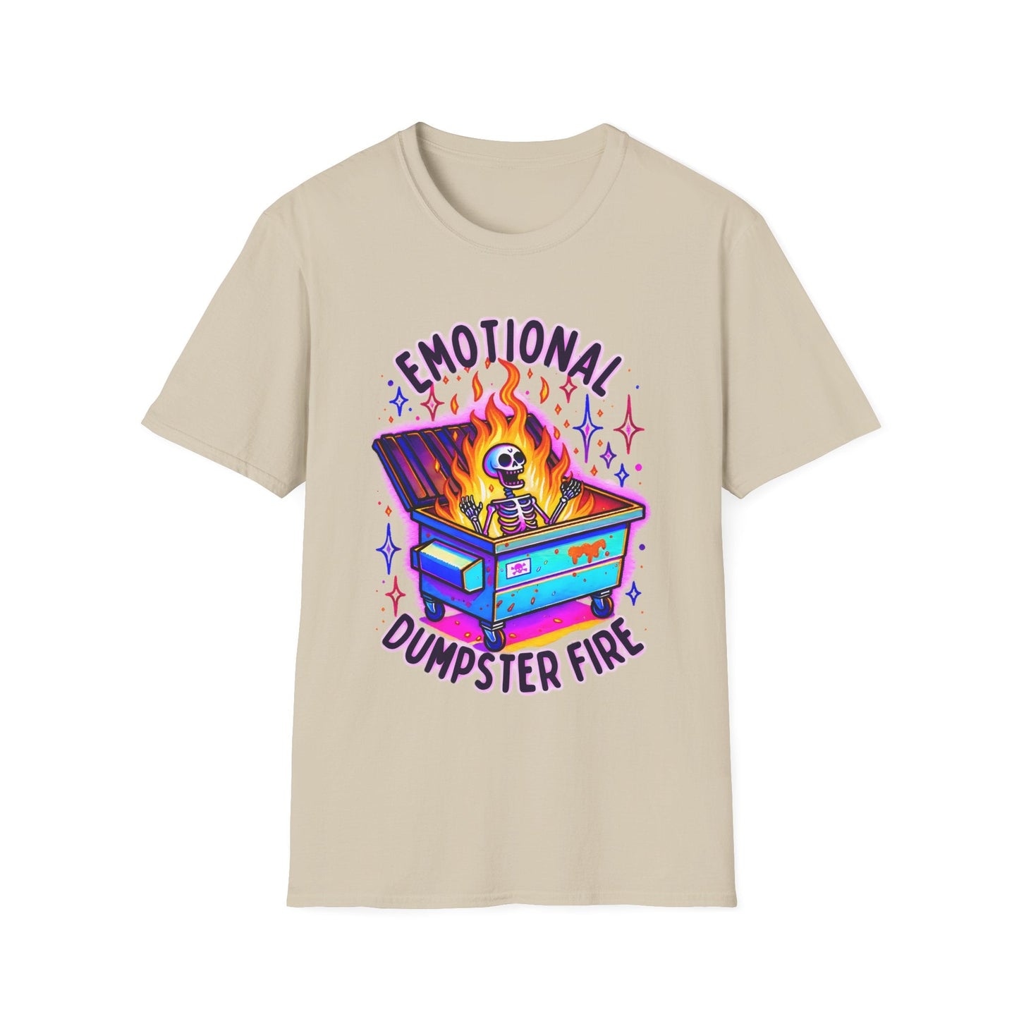 Emotional Dumpster Fire Unisex Softstyle T-Shirt