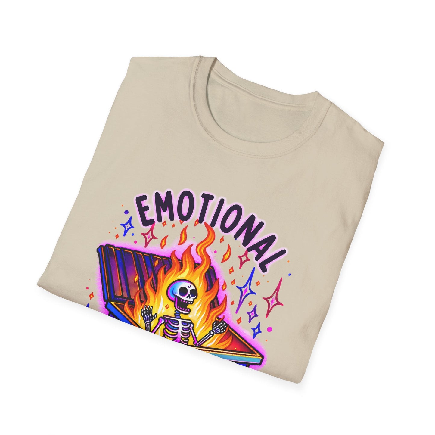Emotional Dumpster Fire Unisex Softstyle T-Shirt