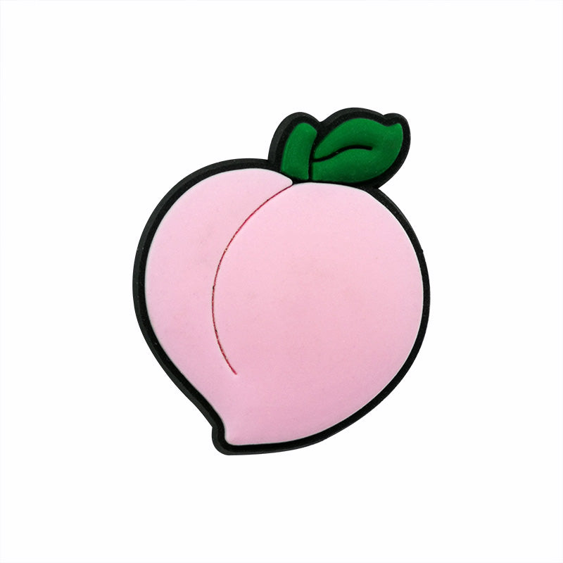 Peach Croc Charm