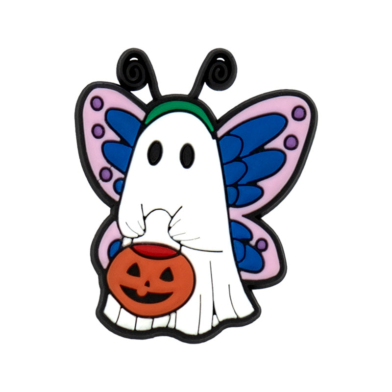 Ghost Butterfly Croc Charm