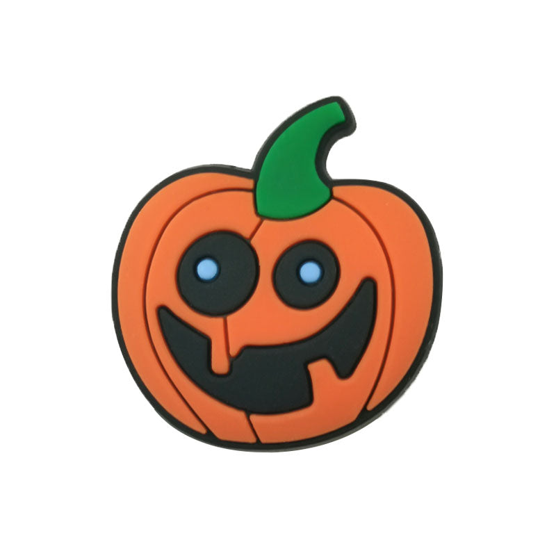 Pumpkin Face Shoe Charm
