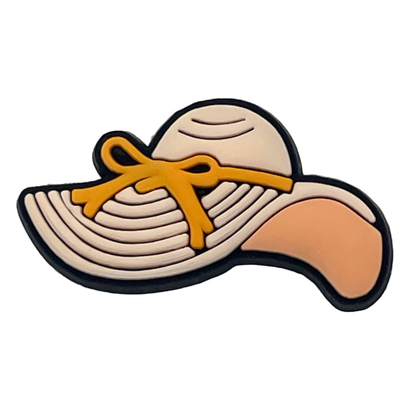 Sun Hat Shoe Charm