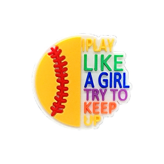 Shoe Charms - I play like a girl