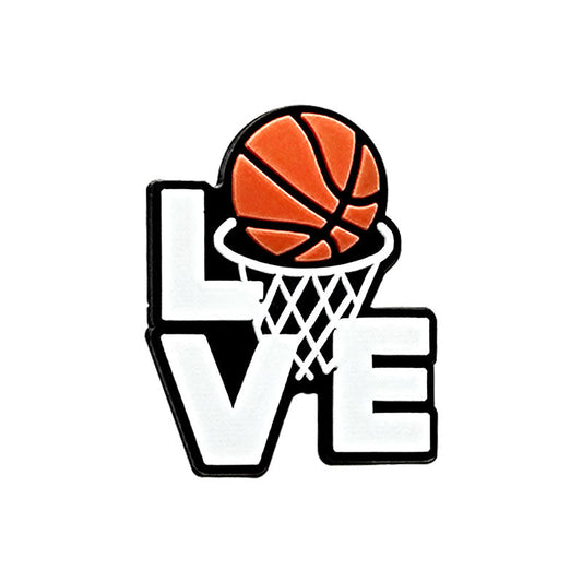 Basketball Love Shoe Charm