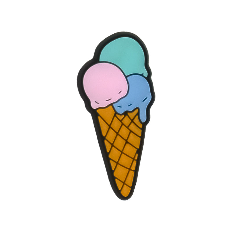 Ice Cream Cone Shoe Charm