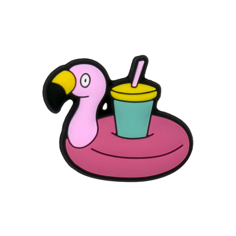Flamingo Floatie Shoe Charm