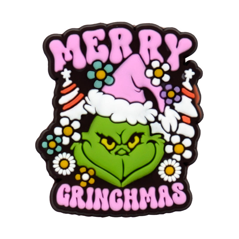 Mr. Moody Pink Merry Gr*nchmas Straw Topper