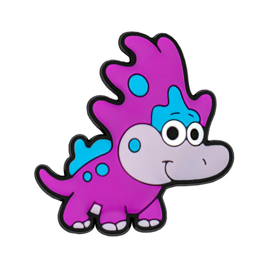 Triceratops Shoe Charm