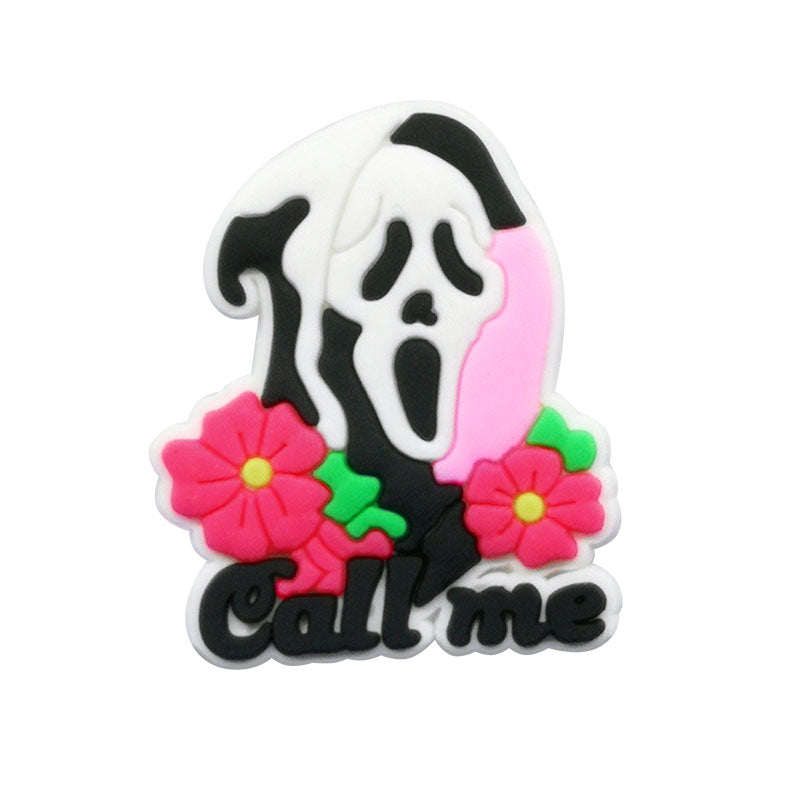 "Call me" Ghostface Croc Charm